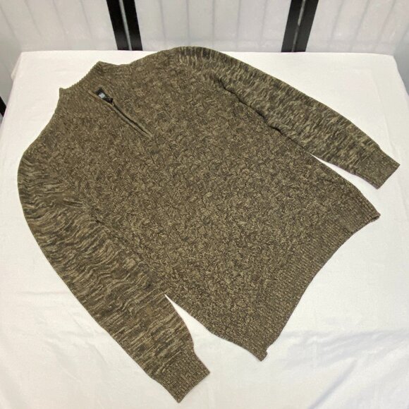 Method Marled Mock Turtleneck 1/4 Zip Cable Knit Pull On Sweater XXL Long Sleeve - Picture 8 of 12